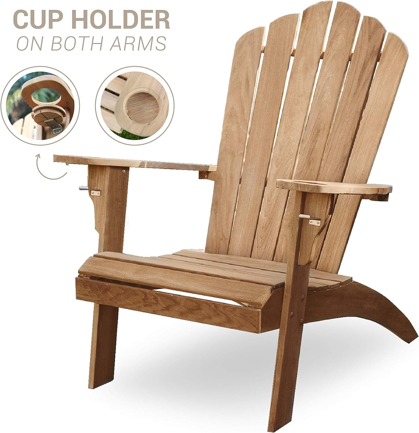 Amazoncom Cambridge Casual Superior Indonesian Teak Arie Oversized Adirondack Chair With Cup Holder Patio Amazoncom Cambridge Casual Superior Indonesian Teak Arie Oversized Adirondack Chair With Cup Holder Patio