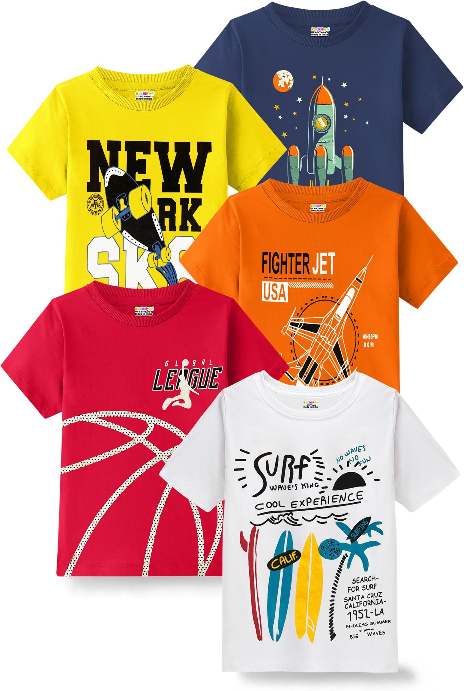 KuchipooBoys Half Sleeves Cotton T-Shirt