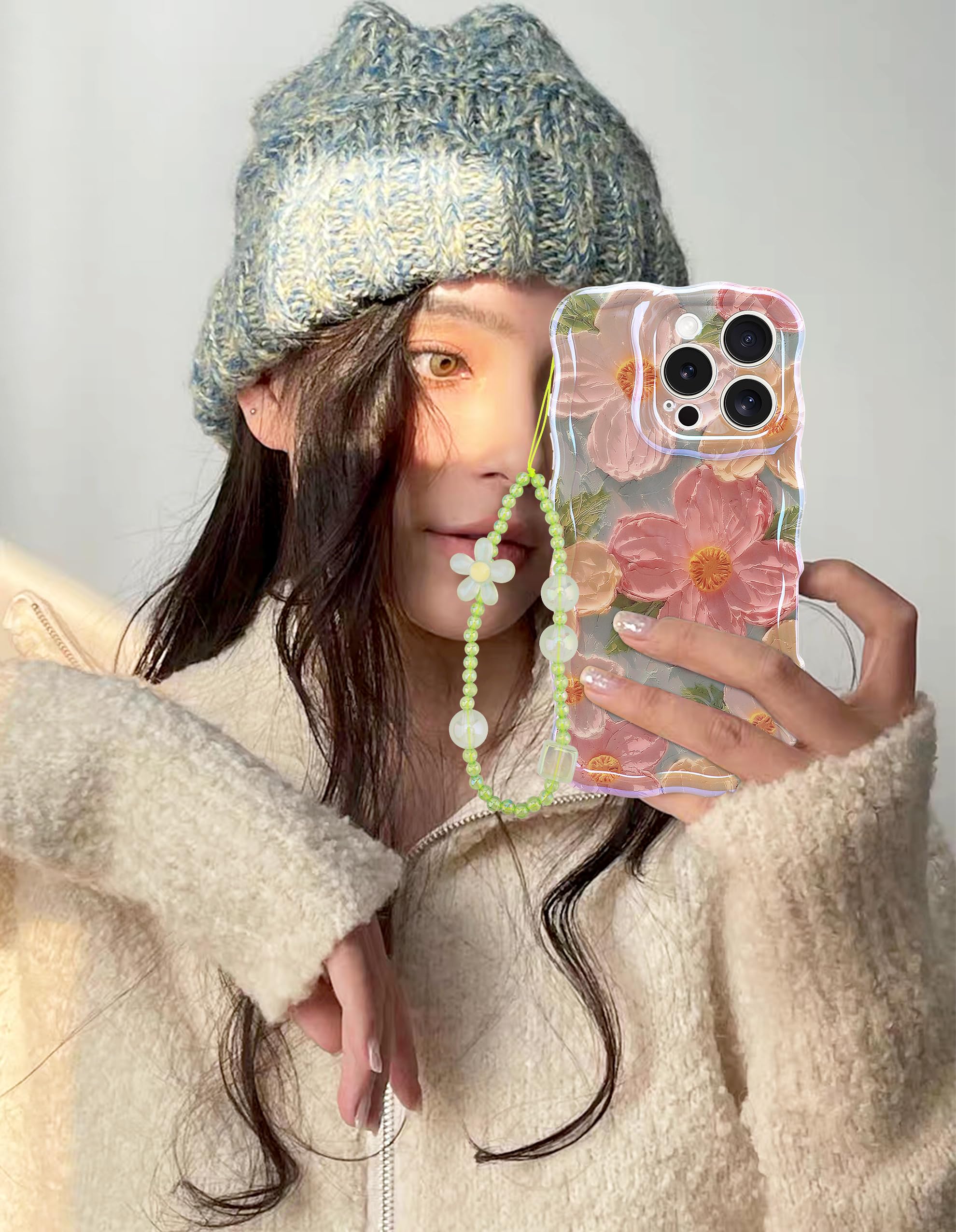 Amazon.com: Jusy Oil Painting Flower Compatible with iPhone 15 Pro