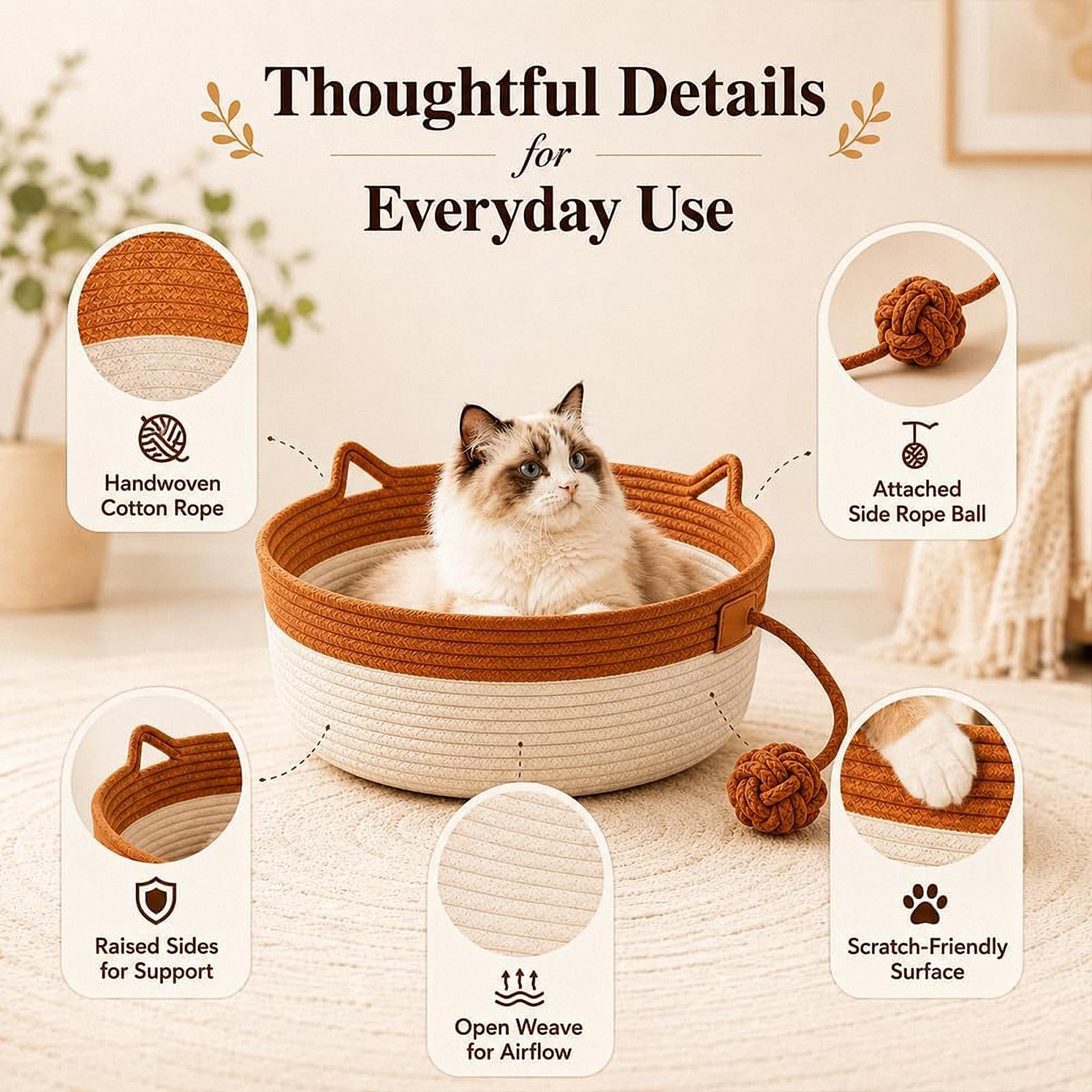 Instinct Basket for Cats，Green：L