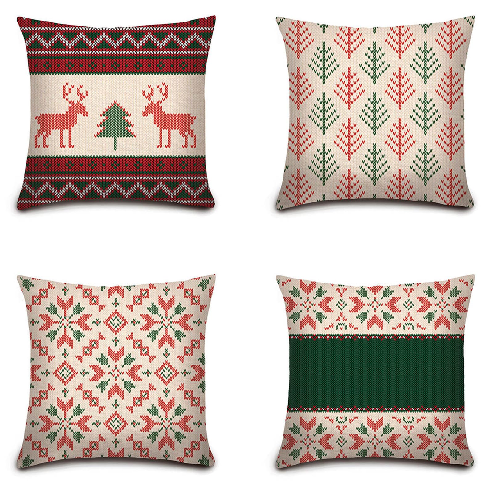 Housses de coussin 45x45 cm en lin lavable pour décoration de canapé