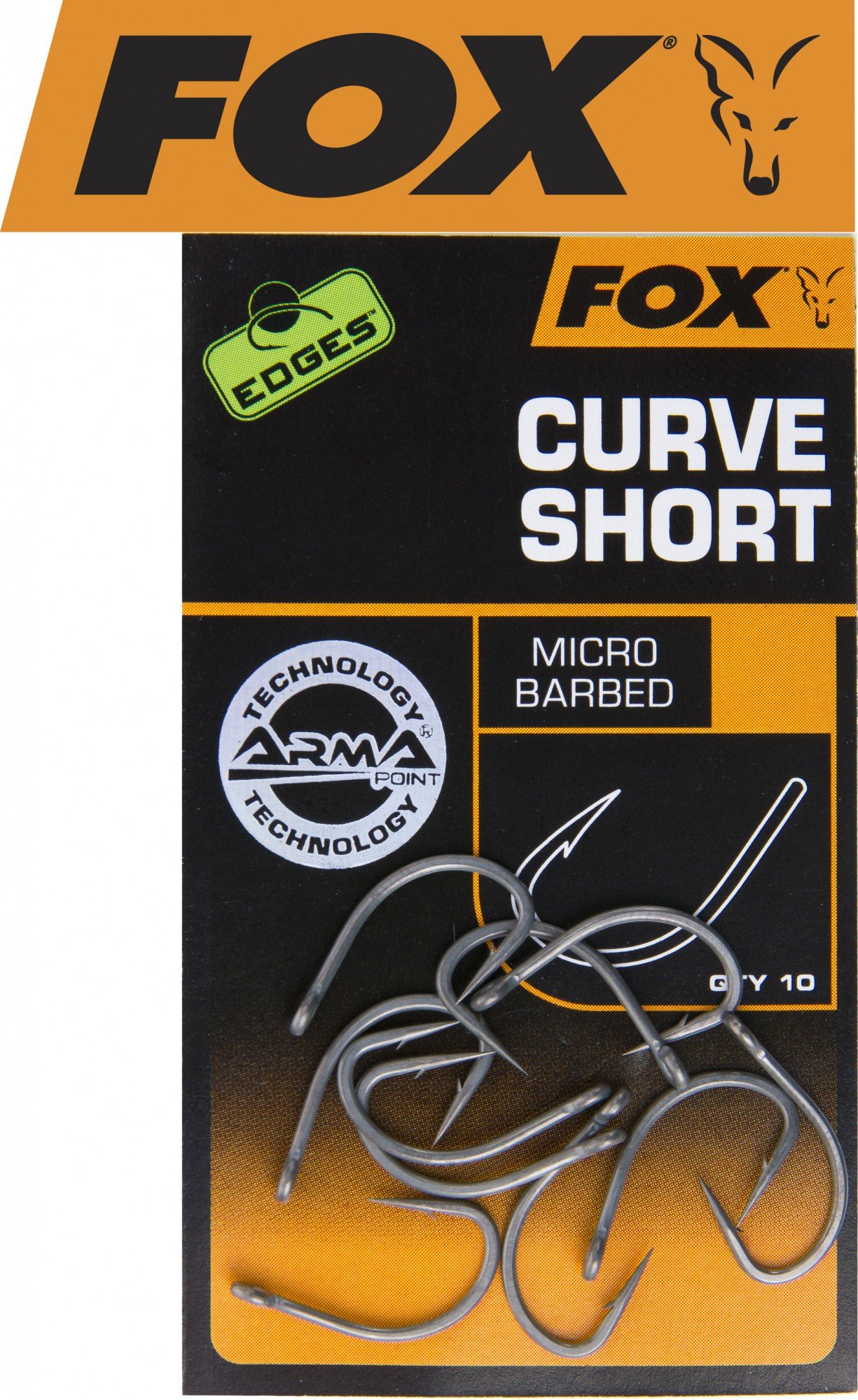 Fox Armapoint Curve Shank Short Hooks - 10 Karpfenhaken
