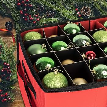 Amazon.com: Brobery Christmas Ornament Storage Box Contributes