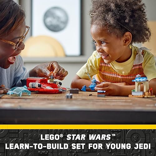 Miniatura 2 de LEGO Star Wars Young Jedi Adventures The Crimson Firehawk, juego de iniciación para niños, nave espacial de juguete para construir, vehículo de