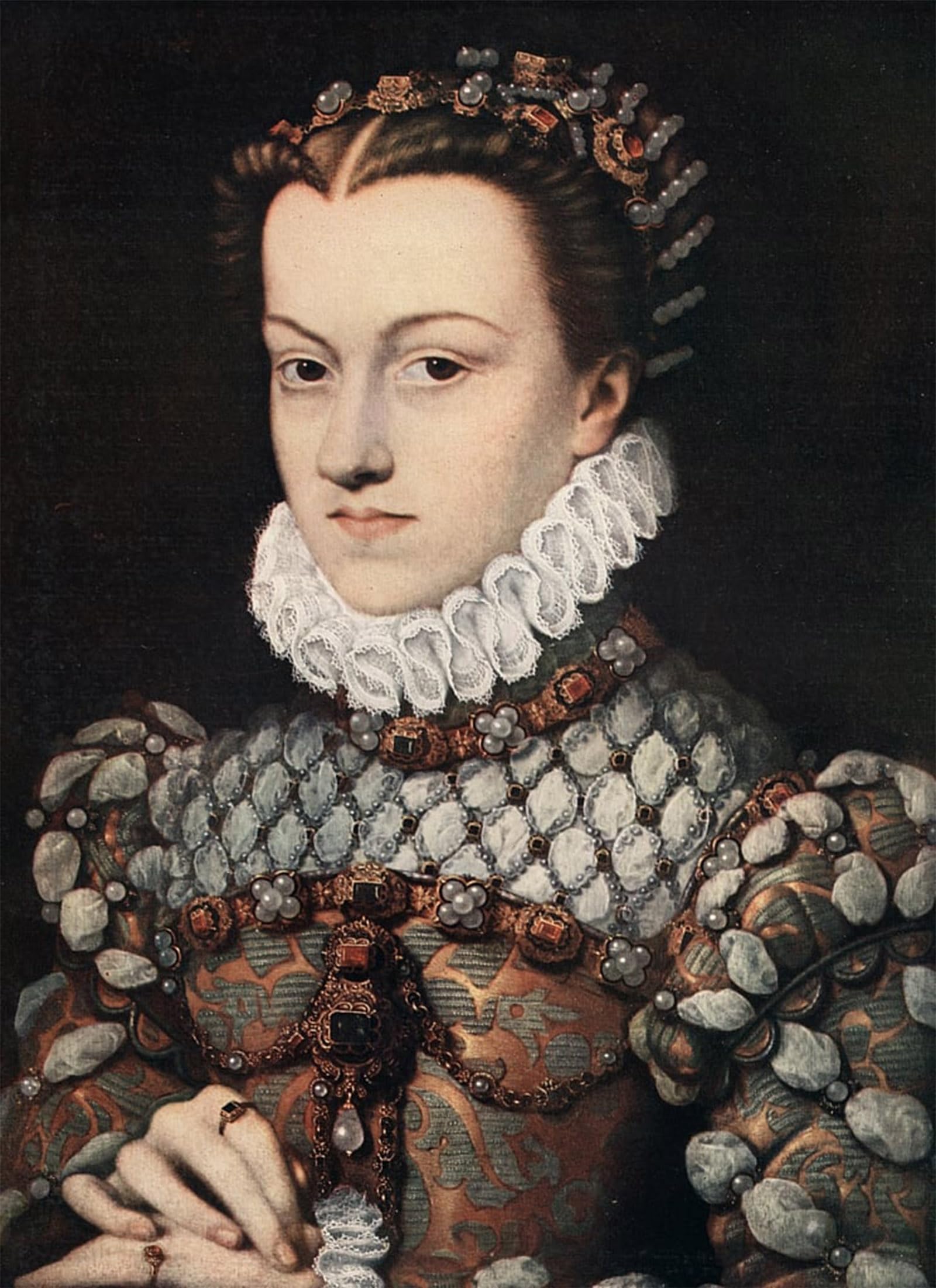 Cuadro de lienzo de la Princesa Isabel de Austria para salones elegantes 5