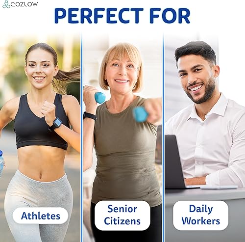 Miniatura 7 de COZLOW Bola de masaje doble lacrosse - Azul cobalto - Rodillo de punto de activación de maní para movilidad, terapia de tejido profundo y liberación