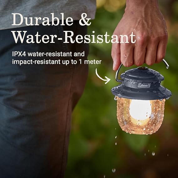 Coleman Classic LED Lantern 300L/500L Handheld Lantern with Hanging Handle Durable & Water-Resistant with Long Runtime for Camping Emergencies & at-Home Usage