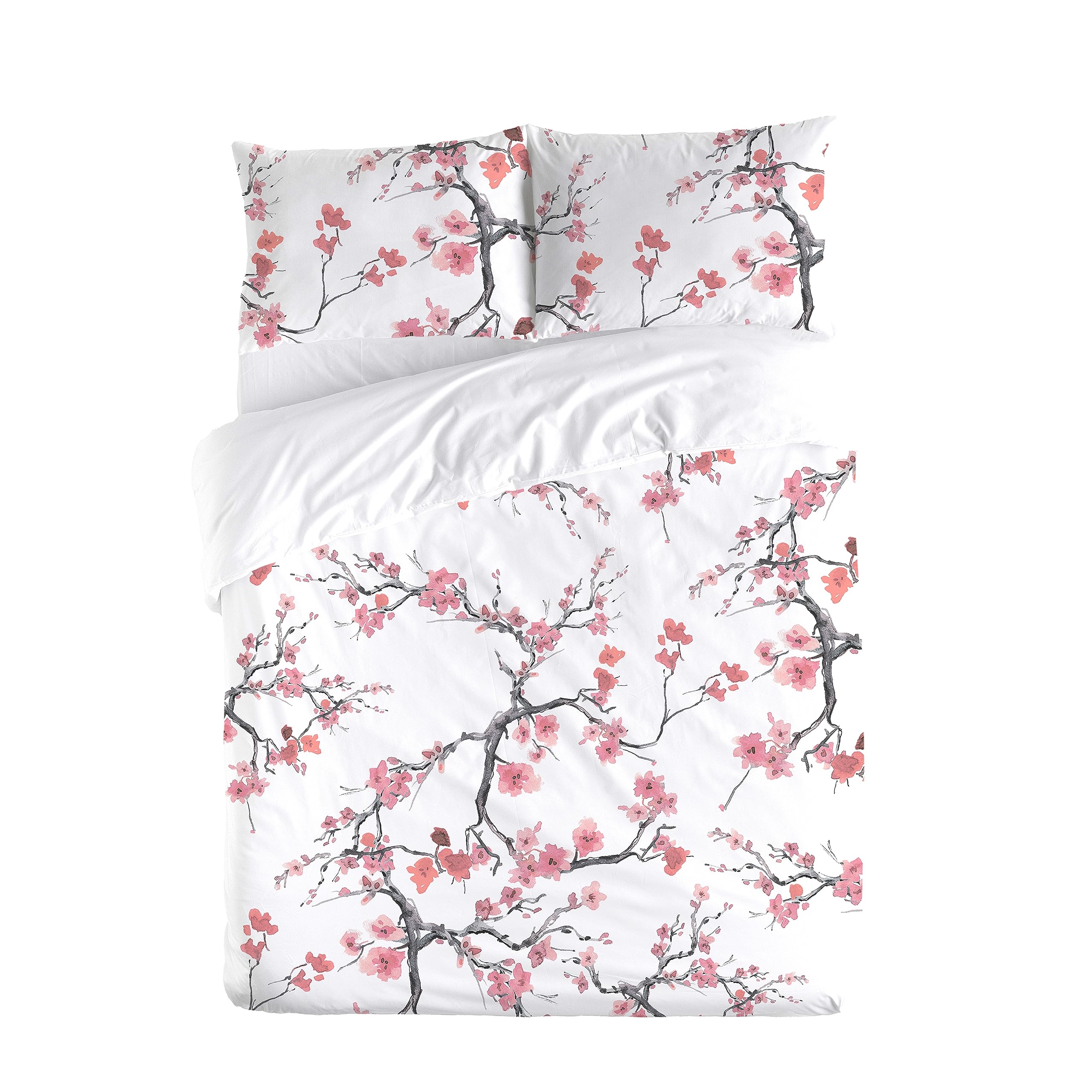 ETHERE Copripiumino DANHA Letto da 90 cm, copripiumino 150 x 220, 100% cotone 200 fili, extra morbido, chiusura con bottoni nascosti