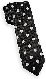 ربطة عنق بنمط منقط للرجال من بن سليمان - صناعة تركية مقاس واحد اسود