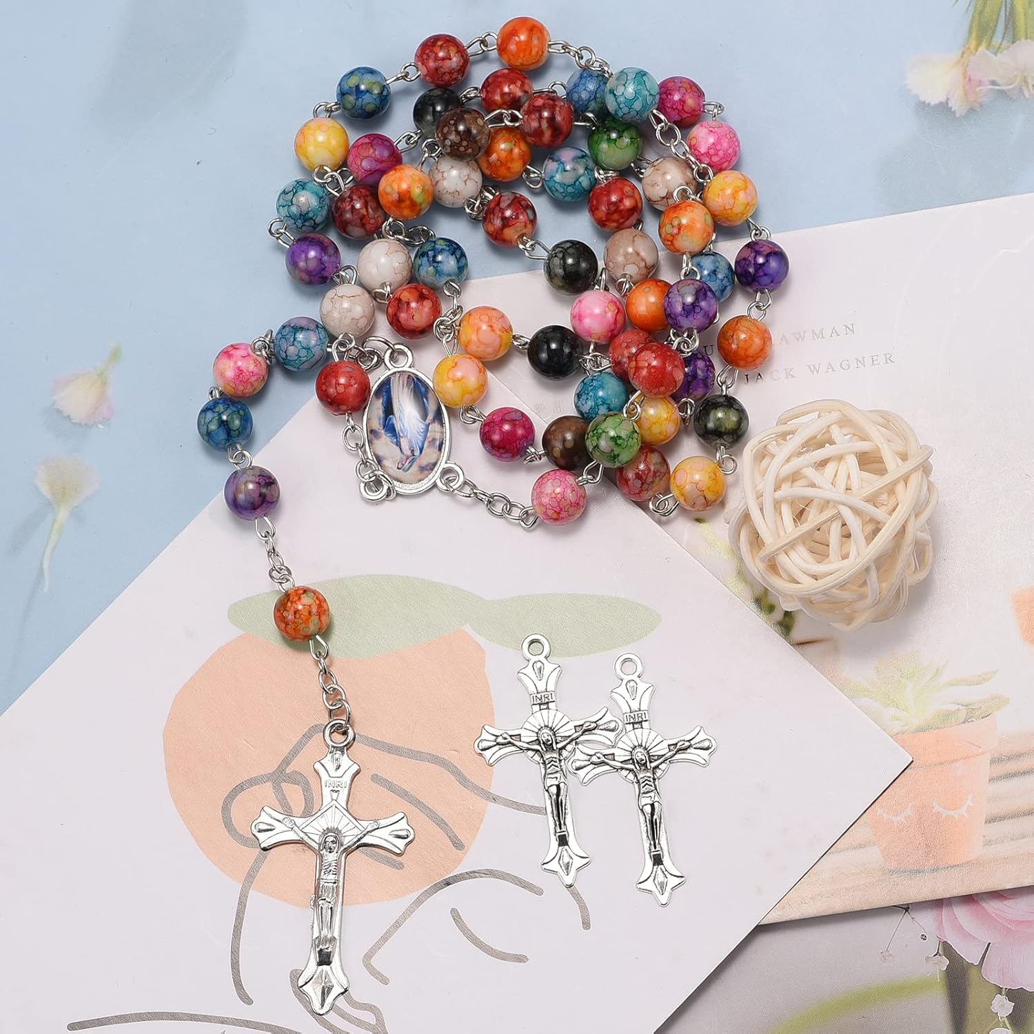 Weyuley 100pcs Antique Silver Plated Cross Charms Pendant DIY Bracelets Necklace Jewelry Making Craft Wholesale 37mmx21mm(A282) - Image 8