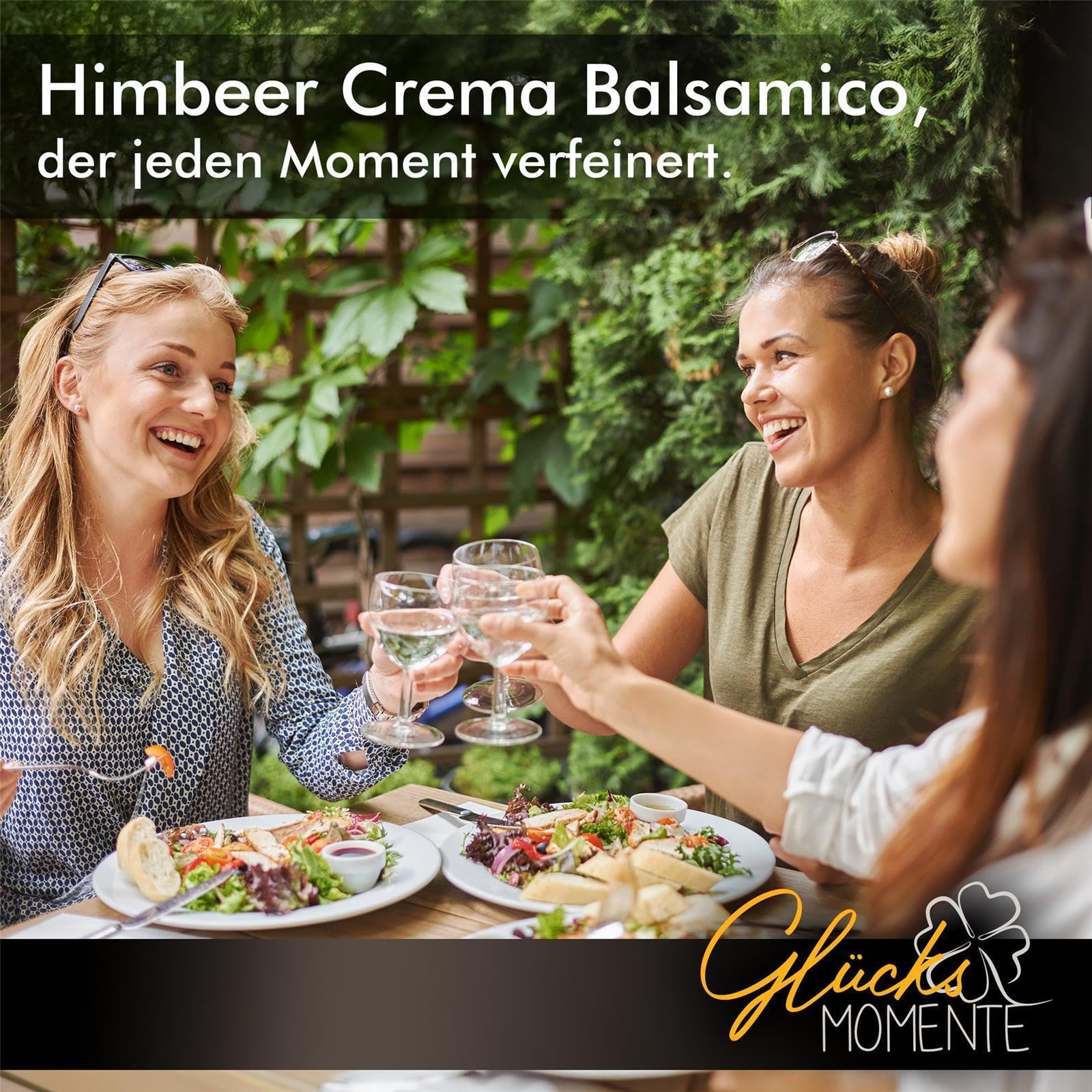 Glücks Momente Berry Mix 3er Set je 100ml - Blaubeer Crema, Cranberry Crema, Himbeer Aperitif - Balsamico Crema Frucht Essigzubereitung mit 3% Säure