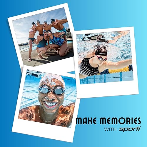 Miniatura 6 de Sporti Gafas antivaho  Gafas de natación para adultos con construcción duradera, ajuste cómodo, gafas de natación para adultos