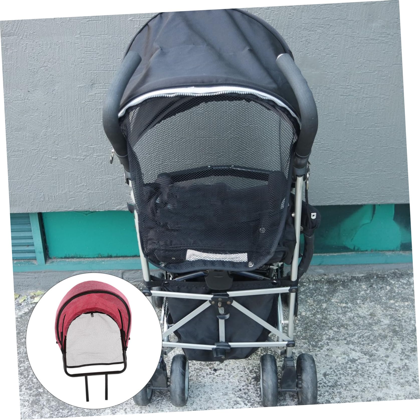 Toyvian Parasole per Passeggino Traspirante Protezione UV Accessorio di Ricambio per Sedie Rotelle Estive per Ragazzo Ragazza