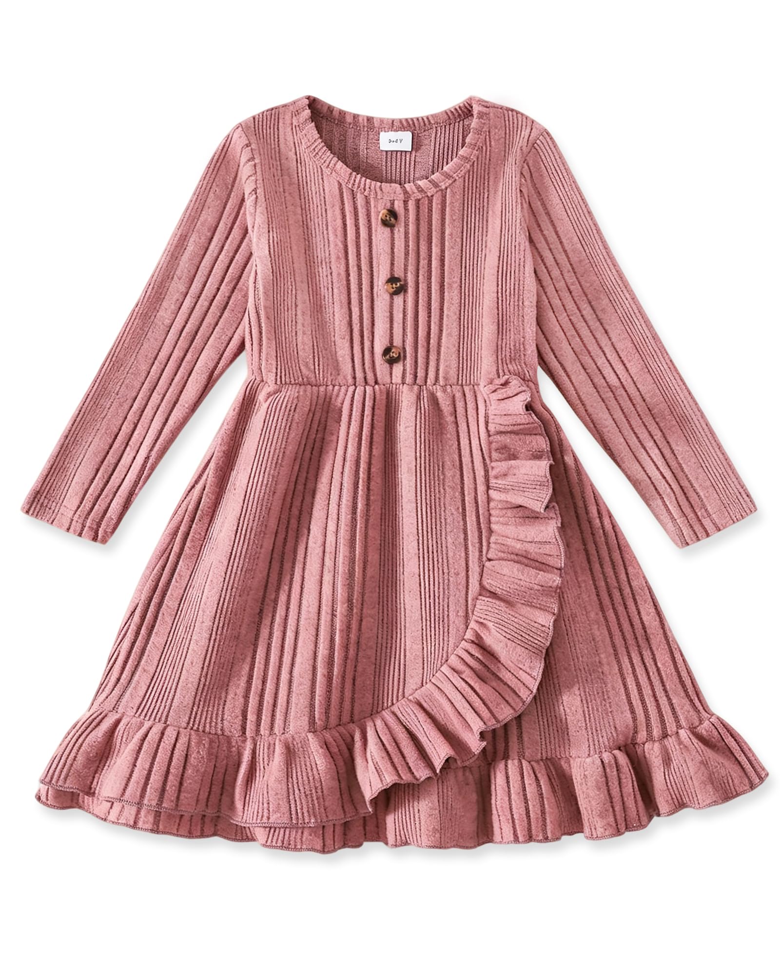 Toddler Girl Dresses 18Months-6Years Casual Fall Winter Knit Outfits