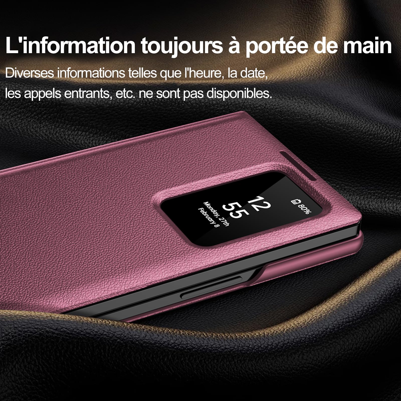 Cover per Samsung Galaxy Z Fold 8 Ultra Smart View Finestra Intelligente