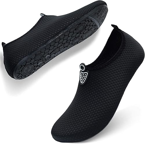 Miniatura 7 de QACOHU Zapatos de agua para hombre y mujer, zapatos de agua de secado rápido para buceo, surf, natación, playa, yoga