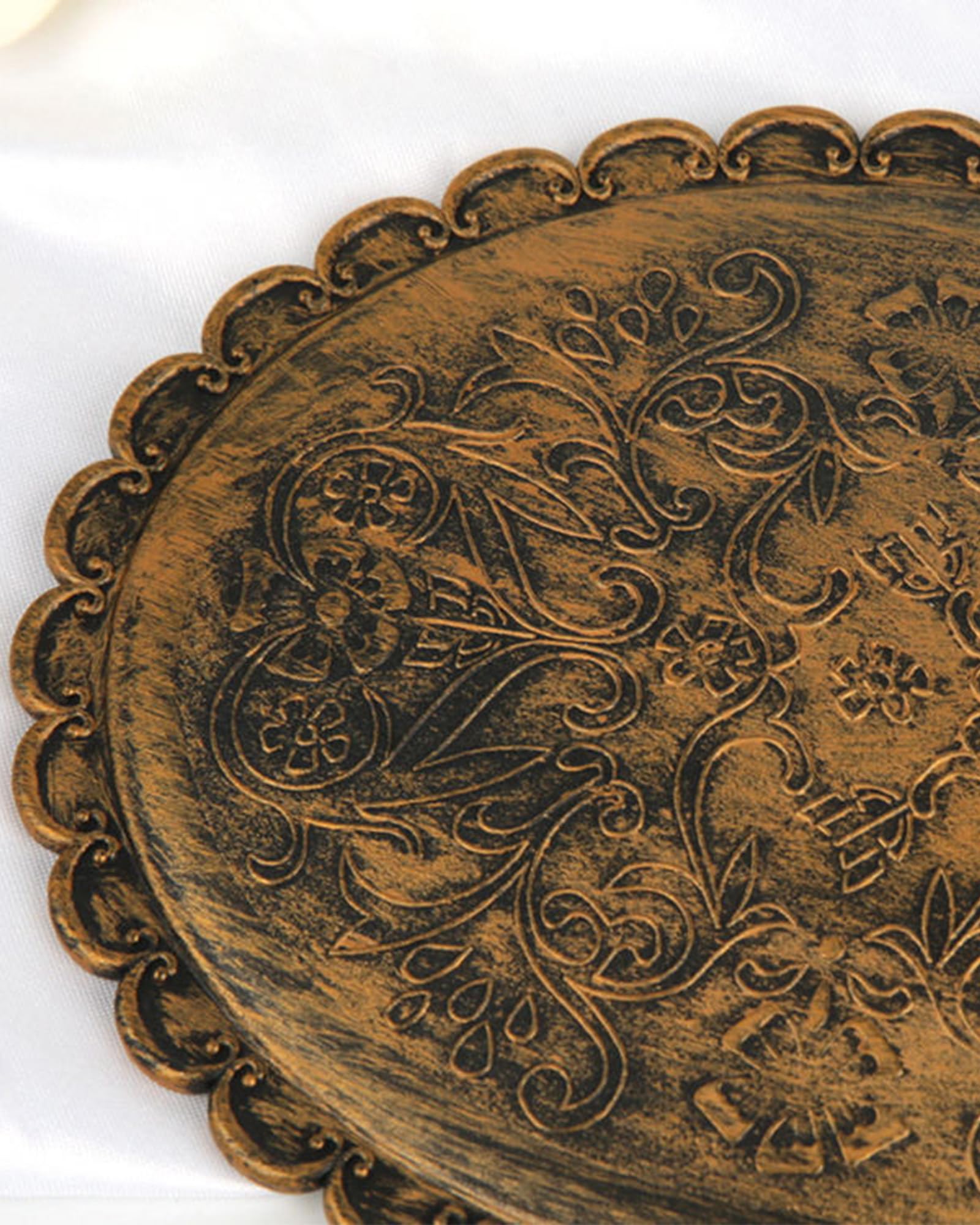 Specchio a Mano Vintage Bronzo, Mini Specchio Ellittico Compatto per Parrucchiere, Trucco, Casa, Viaggi