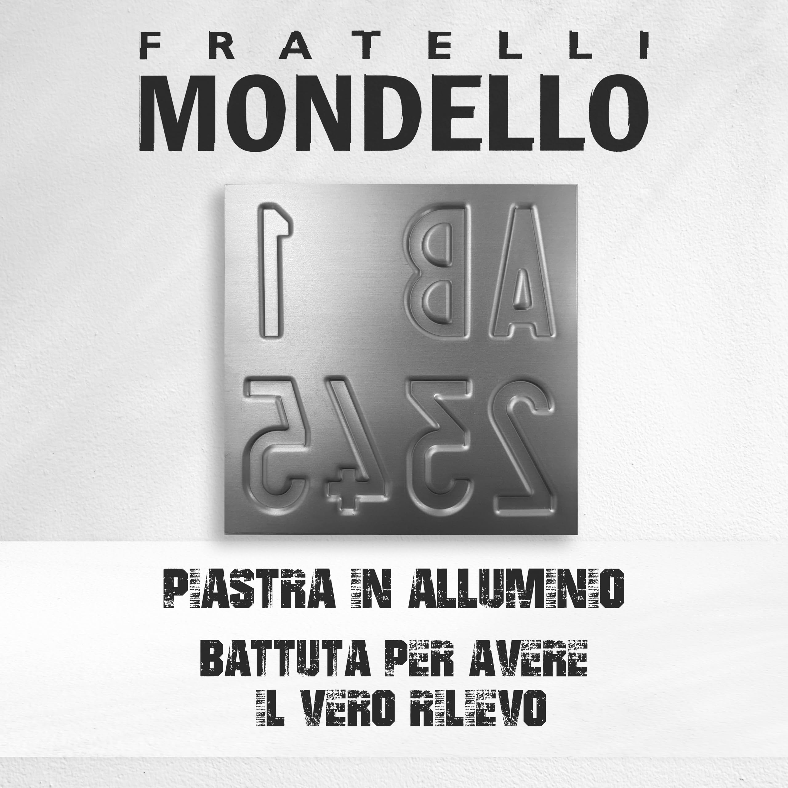 Fratelli Mondello La Vera Replica Targa Storica per Moto dal 1994 al 97 in Alluminio a Rilievo Battuta, Punzonata