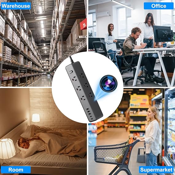 Mini Wireless Camera, Small Wi-Fi Camera, Indoor Home Security Cam (Camera on Side)
