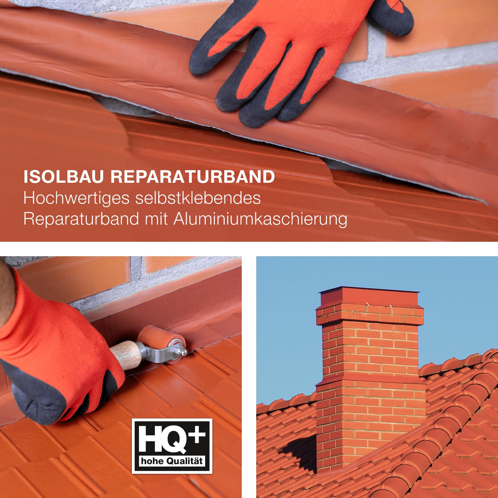 Isolbau Cinta de reparación de butilo – Antracita, 100 mm x 10 m – Cinta impermeabilizante para techo, agujero, tubo, autocaravana – Protección impermeable contra la corrosión y la radiación UV –