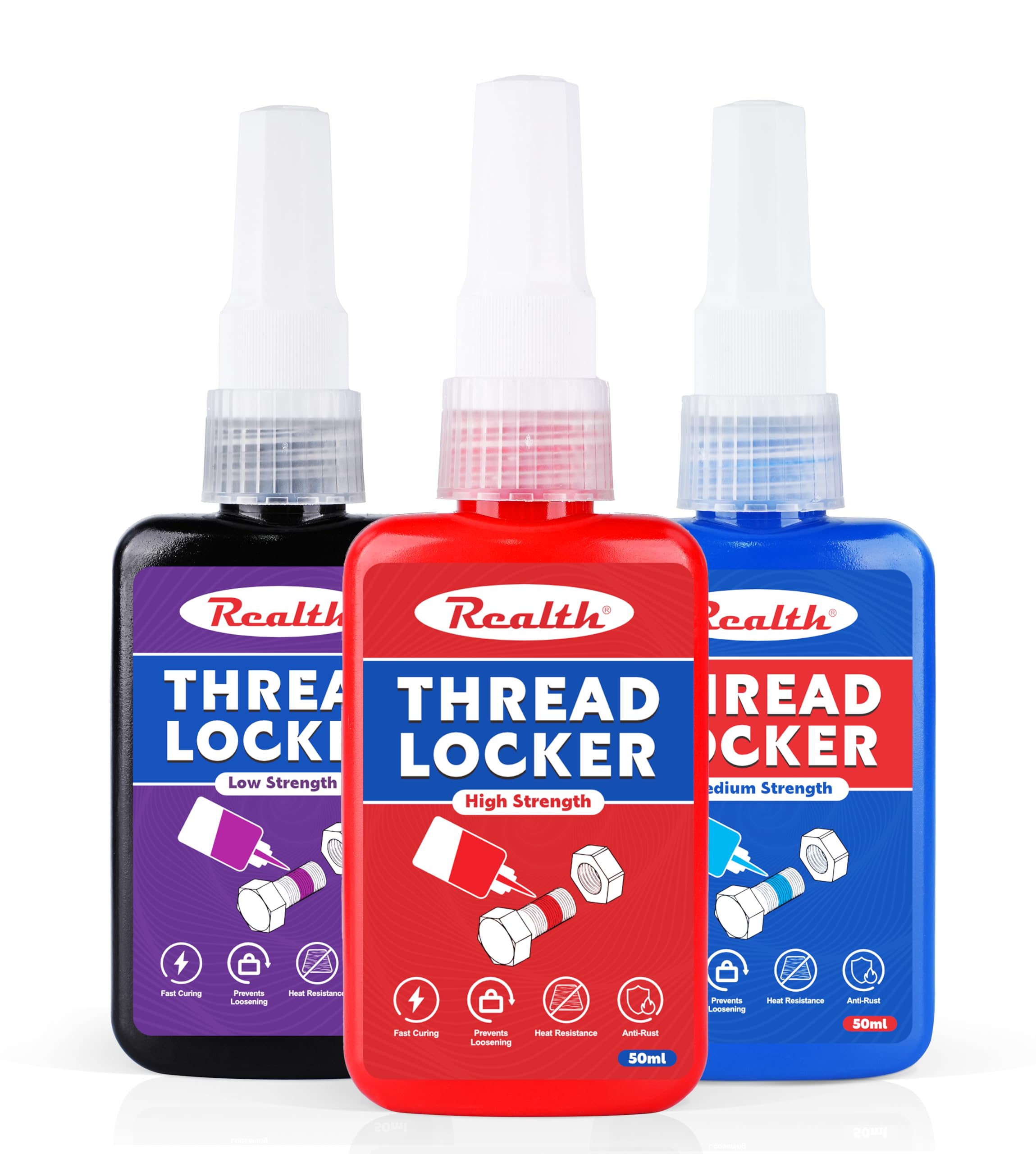 Realth Thread Lock Blue and Red & Purple