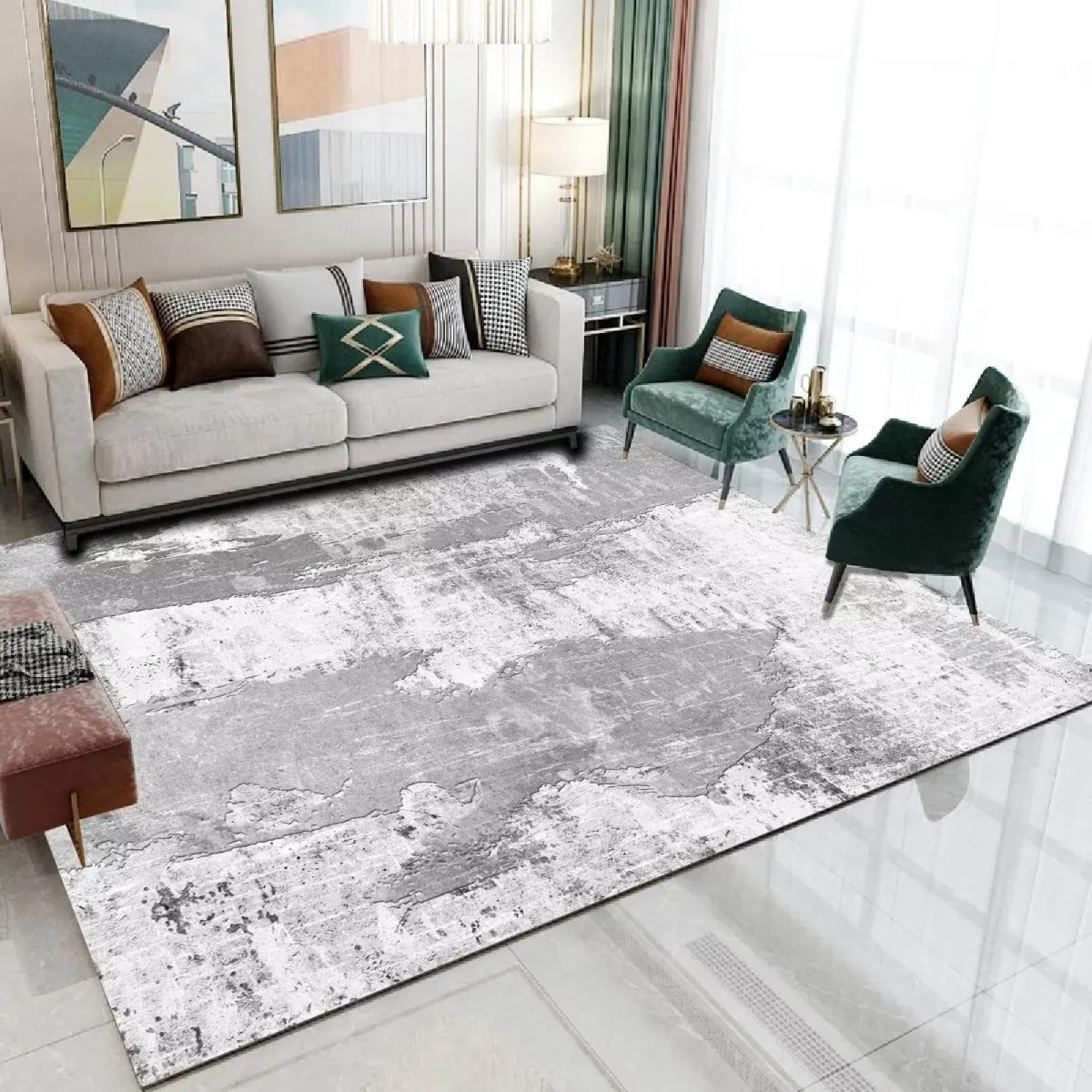 Tapis de salon moderne 80x120 flanelle douce chambre à coucher