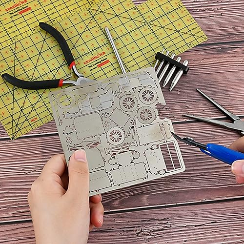 Miniatura 6 de Kit de 10 piezas de herramientas de metal para bricolaje, juego de herramientas de modelo de metal, incluye herramientas de asistencia de doblado en