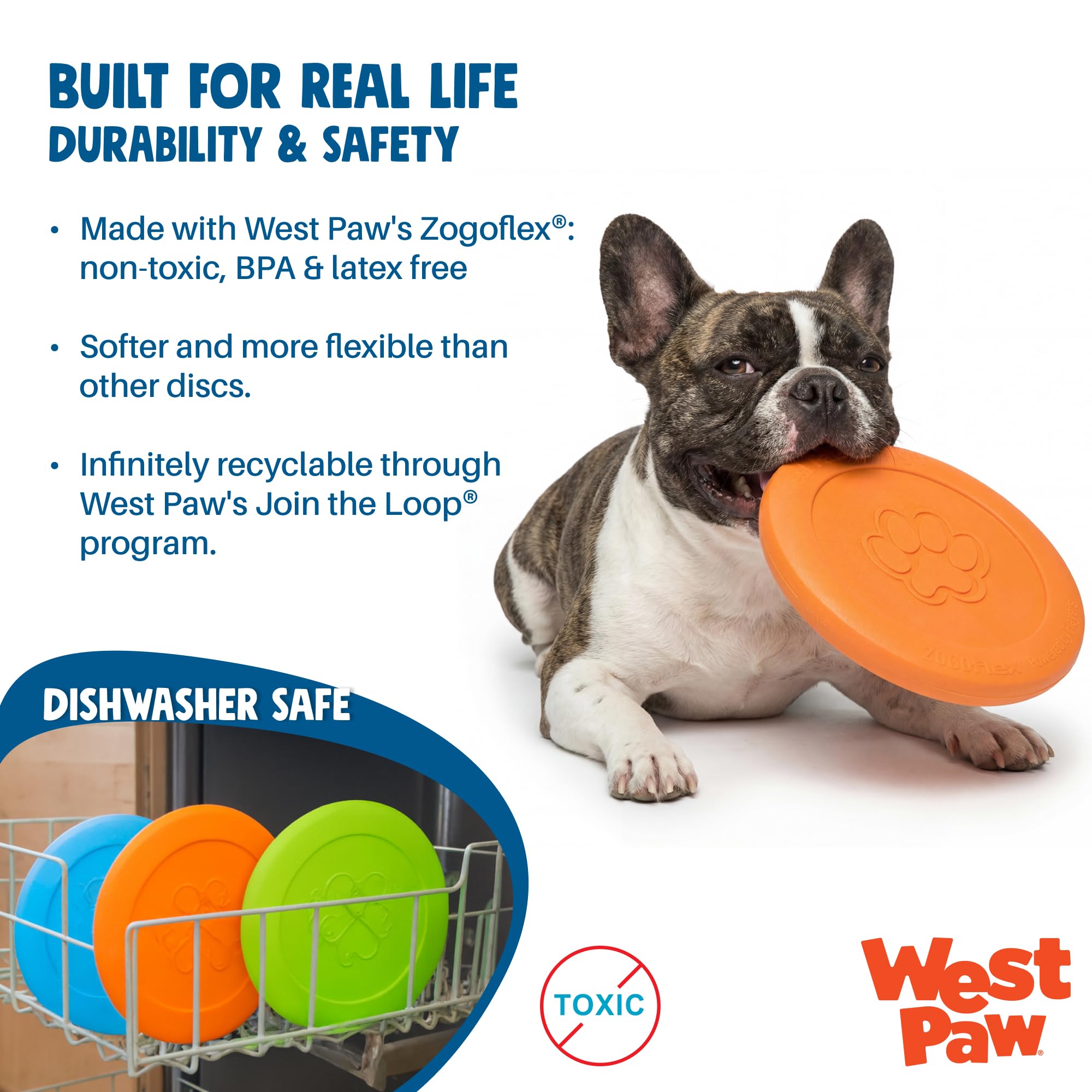 Zogoflex Ovest Zampa Design Toy Dog Zisc
