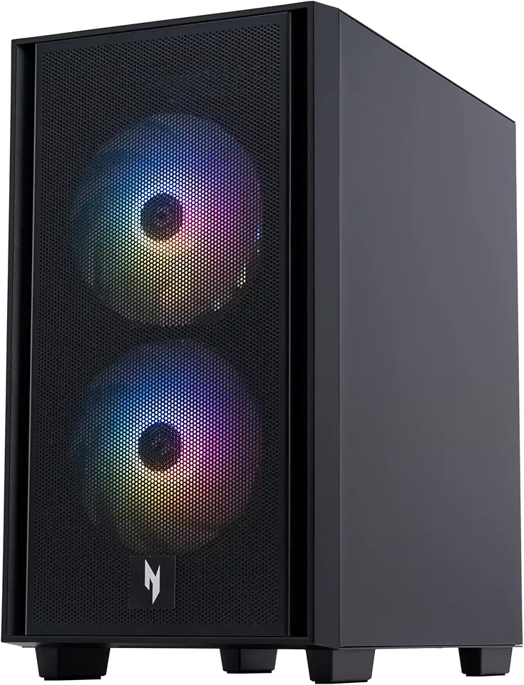 Acer Nitro 60 N60-640-UR21 Desktop para jogos | Processador Intel Core i5-14400F de 10 núcleos | Gráficos NVIDIA GeForce RTX 5060 (614 AI Tops) | DDR5 de 16 GB | SSD PCIe 4 de 1 TB | Wi-Fi 6 | Gigabit