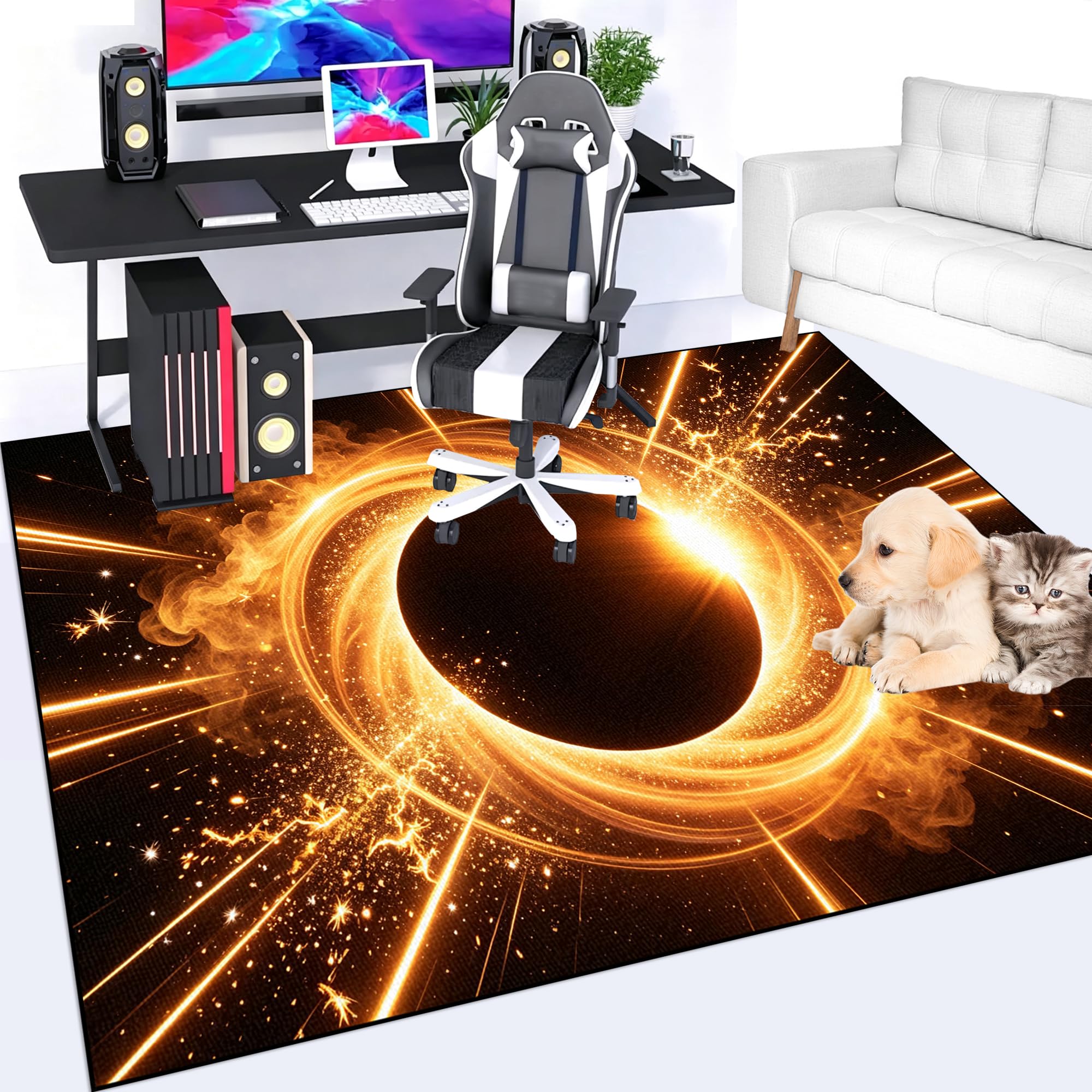Dywan do salonu Duży dywan do sypialni Gaming 100 x 120 cm