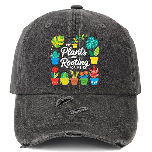 My Plants are Rooting for Me Hats for Womens Low