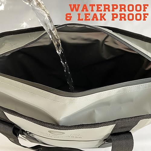 Miniatura 7 de Enthusiast Gear Dry Bag Cooler Tote - Bolsa enfriadora plegable, impermeable y a prueba de fugas - Piscina y playa - 20 o 36 latas