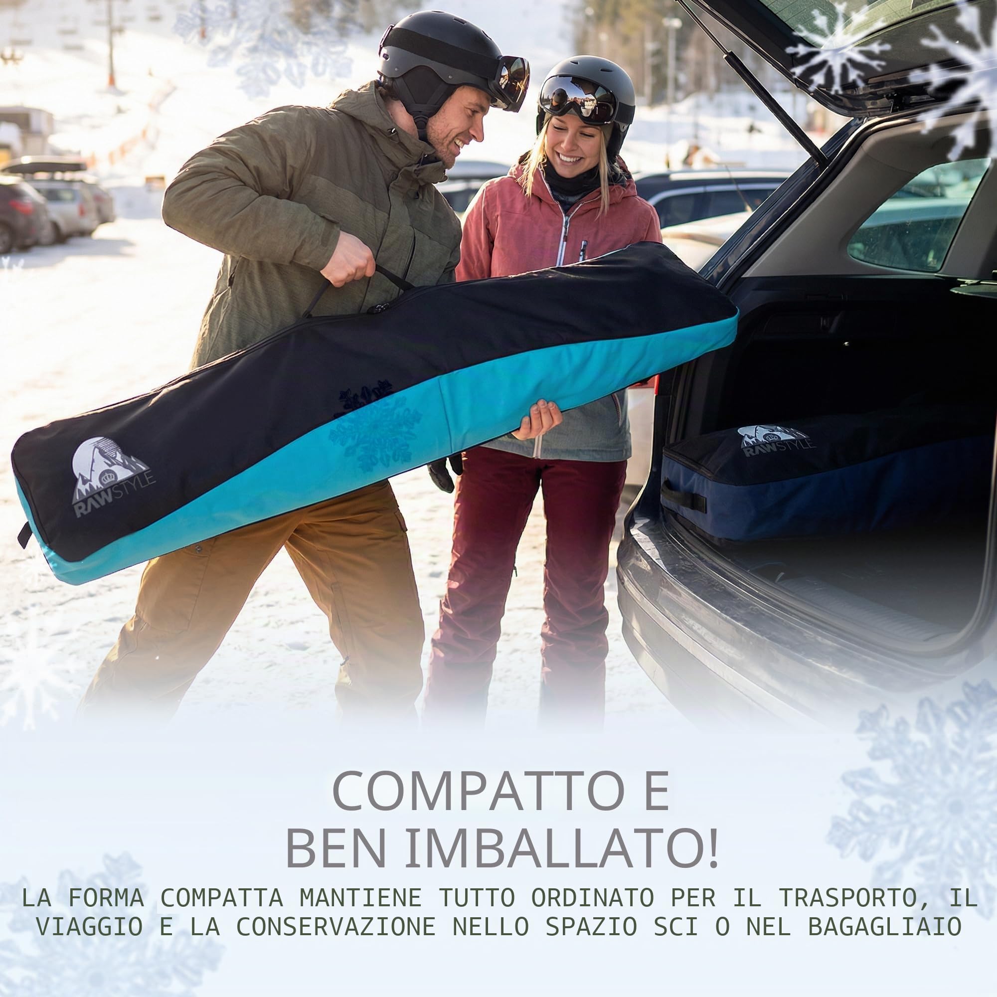 Rawstyle - Borsa per snowboard, 170 cm, XXL