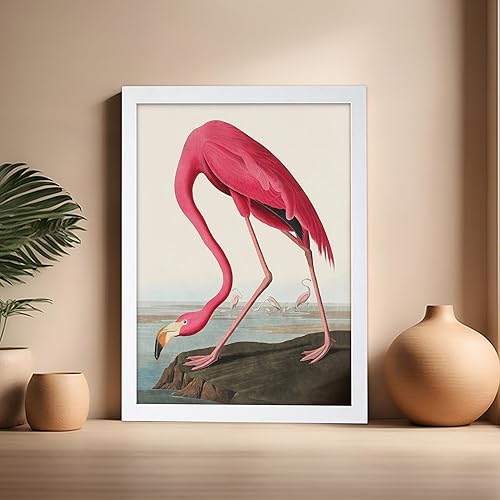 Miniatura 279 de Poster Master Póster vintage de flamenco americano, estampado retro de flamenco rosa, arte de pájaro, regalo para él, ella, amante de los animales,