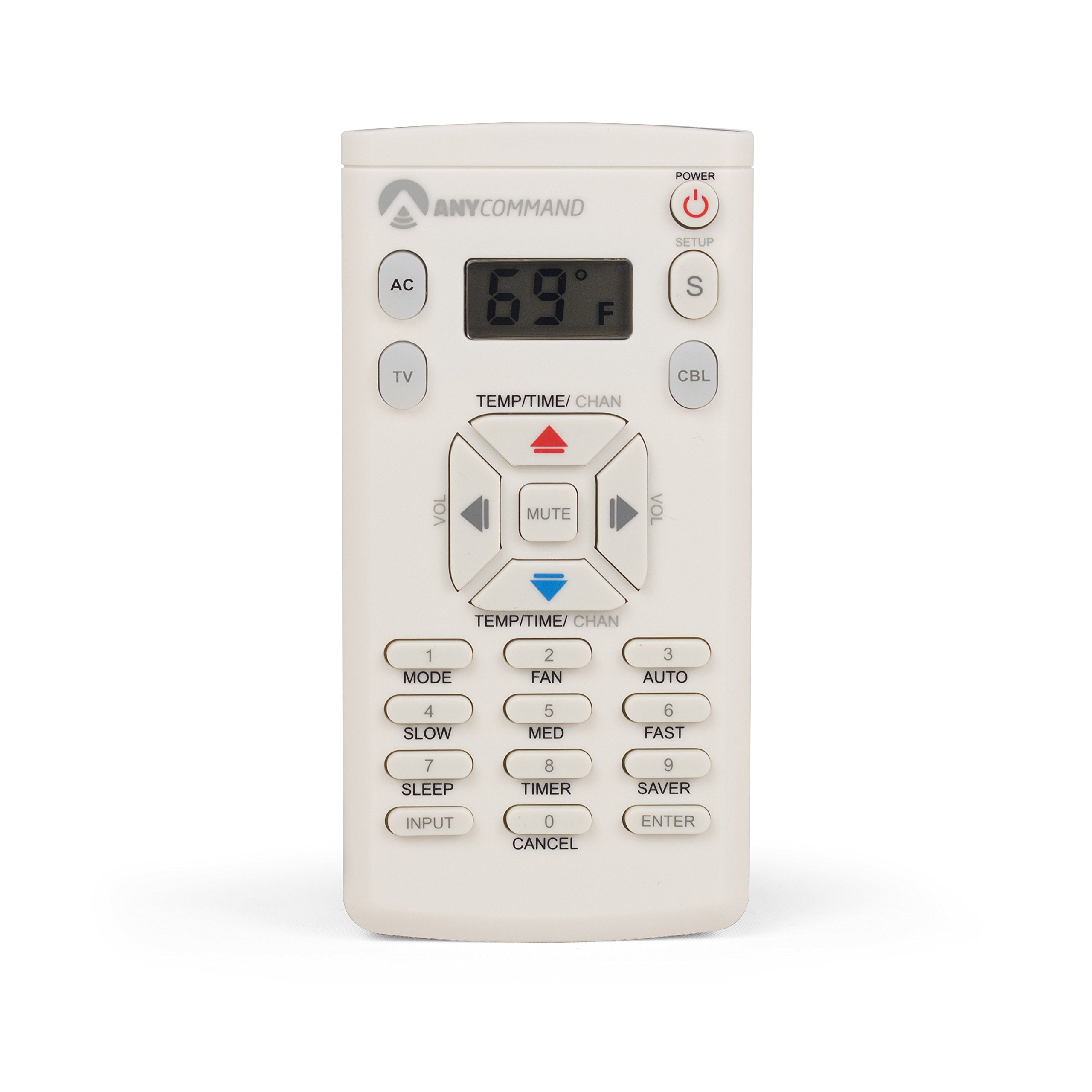 Photo 1 of ANYCOMMAND Universal Remote for Air Conditioner & TV, Lightweight Remote Control for over 50 Different Brands of Air Conditioners & TVs, white,ACR-30