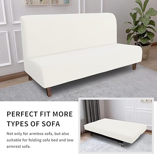 Vista 17 de Easy-Going Funda 100% impermeable para futón, con impermeabilidad doble para futón, funda de sofá jacquard elástica, protector de muebles a prueba