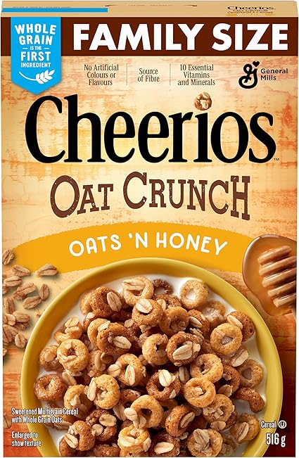 Cheerios Oat Crunch Oats N Honey Cereal 516 Grams Amazon Ca Grocery Gourmet Food Cheerios Oat Crunch Oats N Honey Cereal 516 Grams Amazon Ca Grocery Gourmet Food