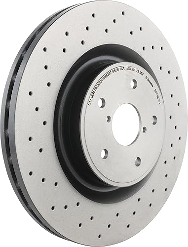 Brembo 09.C828.11 Pilar revestido ULTRAVIOLETA ventilado perforado rotor de freno SUBARU OE# 26300VA000