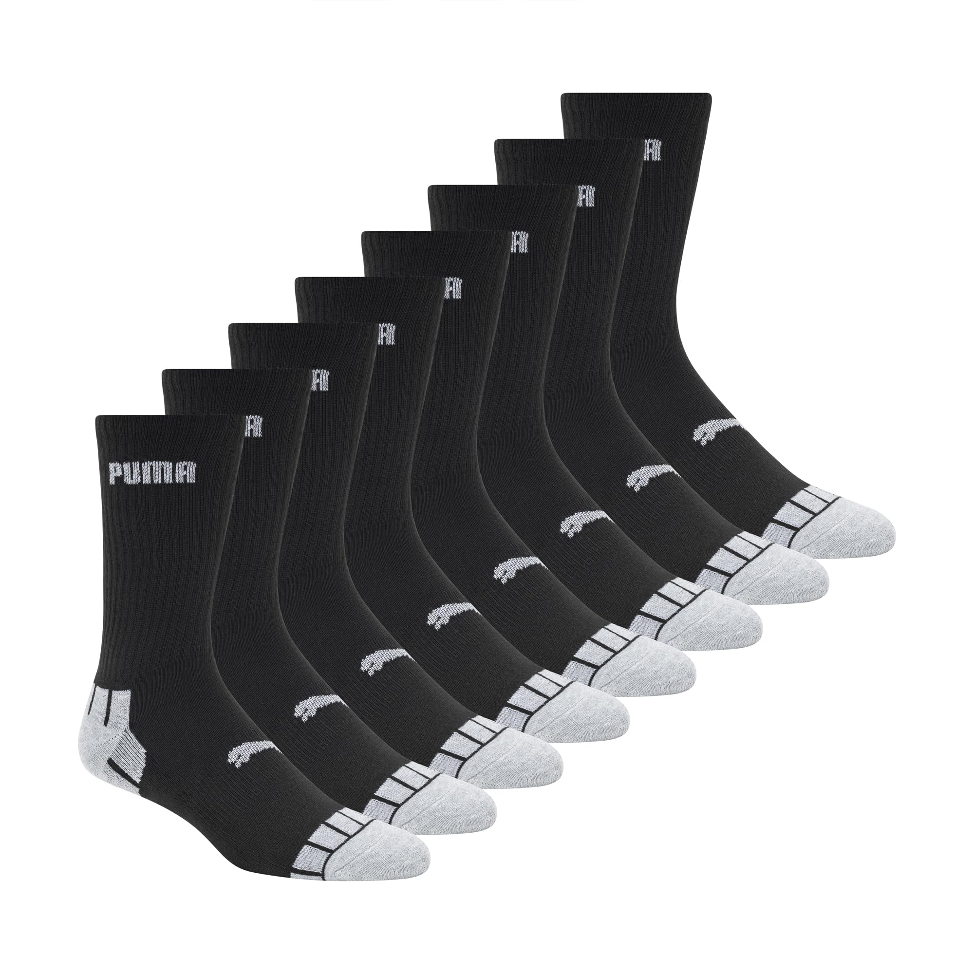 Men's 8 Pack Athletic Cushioned Crew Socks-image-15