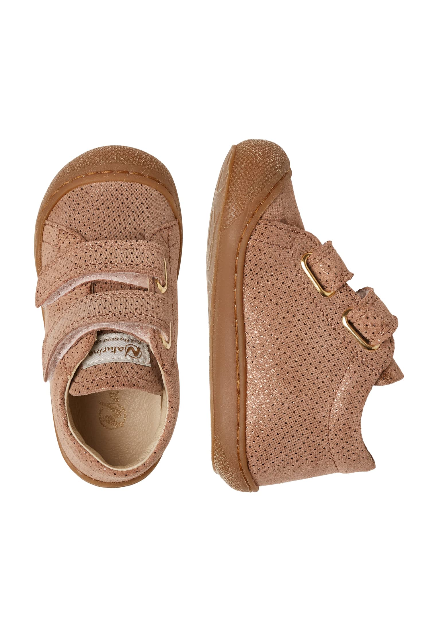 Naturino Chaussures Premiers Pas en suède pailleté