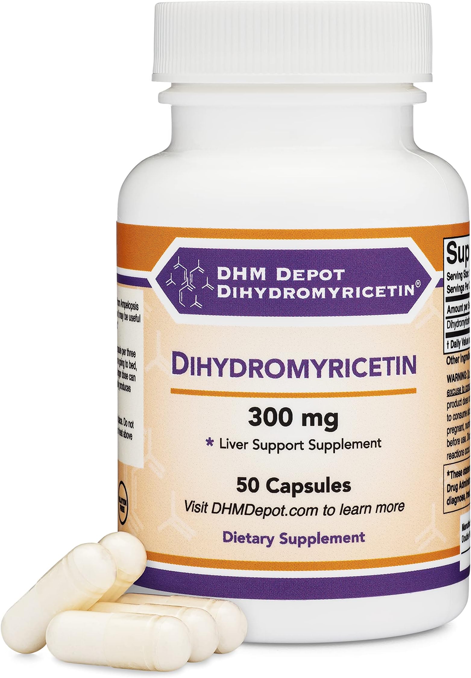 Double Wood Supplements Dihydromyricetin - 50 X 300mg Capsules, Large