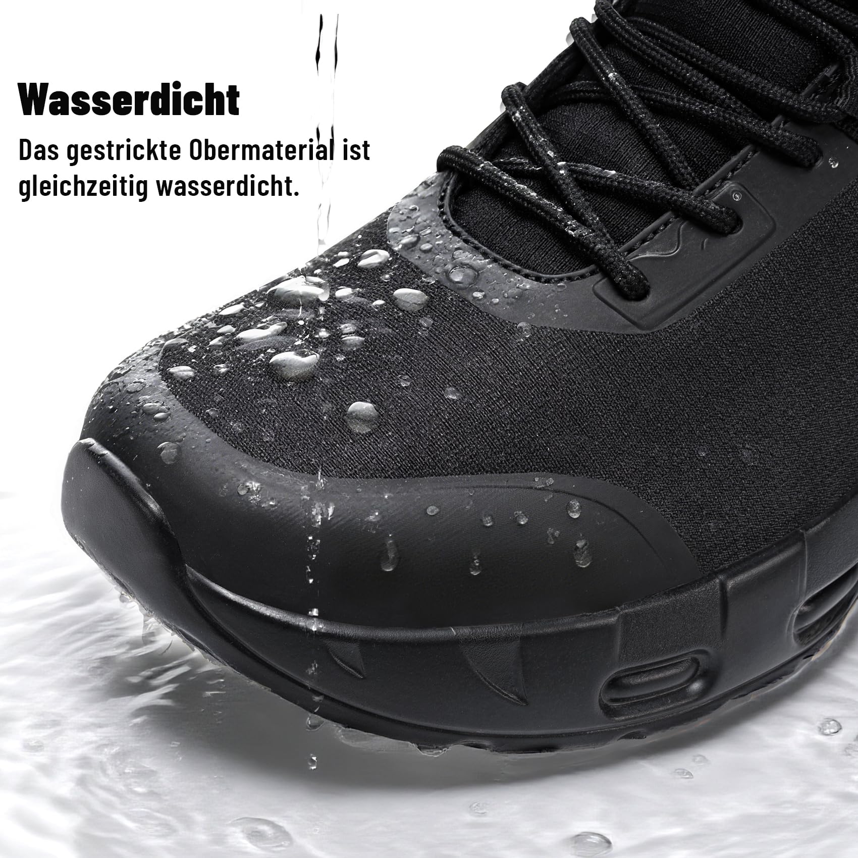 Militärische Taktische Herren Damen Arbeitsstiefel Wasserdicht | Trekking Wanderschuhe Leicht Kampfstiefel Arbeits Wanderstiefel Rutschfest Boot Zipper