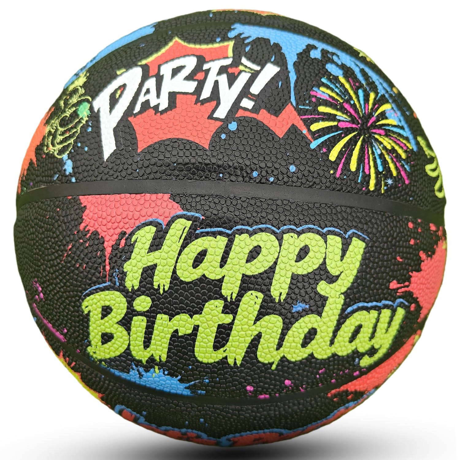 Balón de baloncesto de piel sintética, tamaño oficial 7 (29.5 pulgadas), talla 6 (28.5 pulgadas), talla 5 (27.5 pulgadas), pelota de regalo de cumpleaños para interiores y exteriores