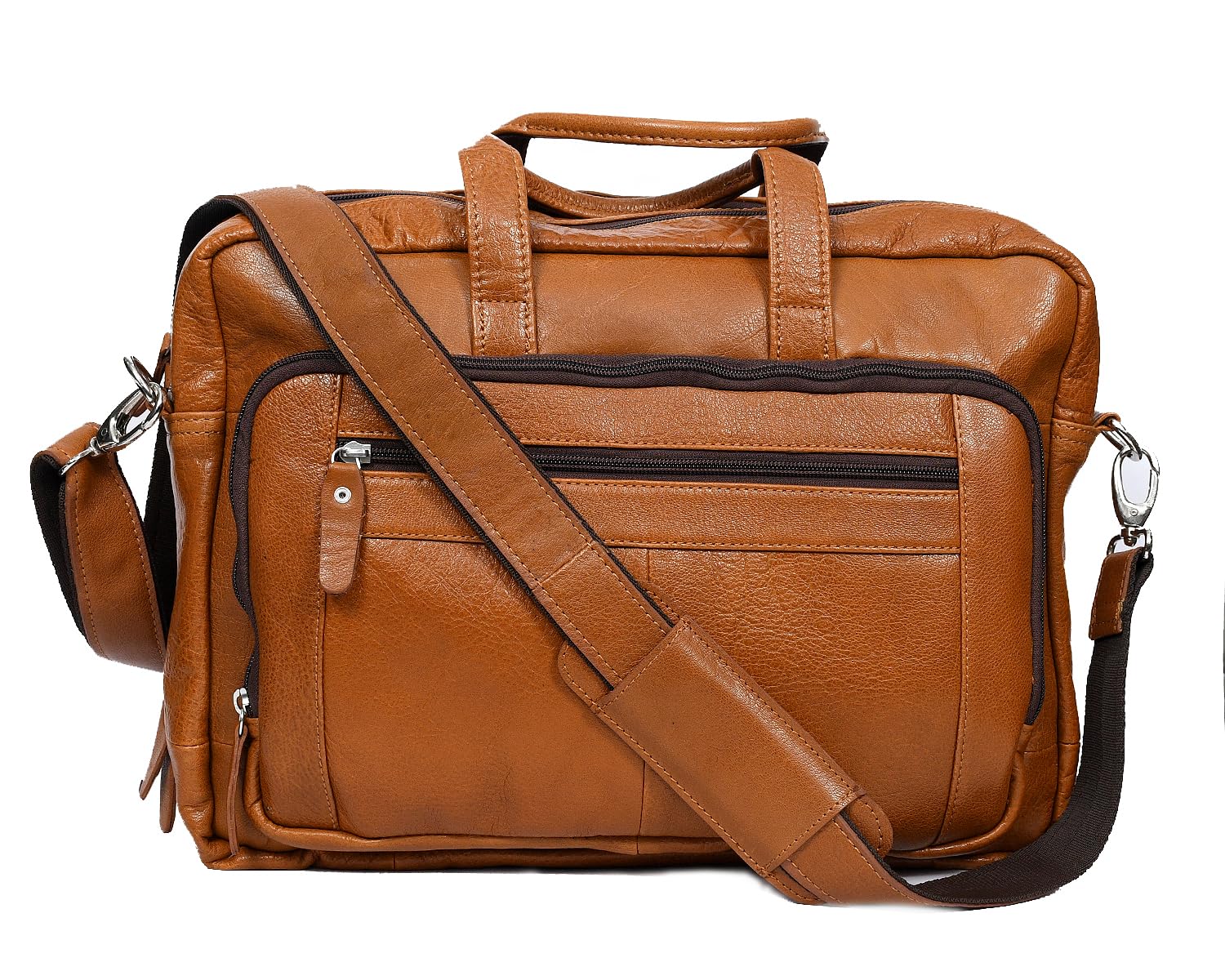 URBAN KICKERS Genuine Leather Bags For Men Office Use|Executive Business Laptop Bag For Travel|Adjustable and Detachble Shoulder Strap|15.6 inch laptop Bag Tan Color For Men and Women (B0CLH21456) Amazon Price History, Amazon Price Tracker