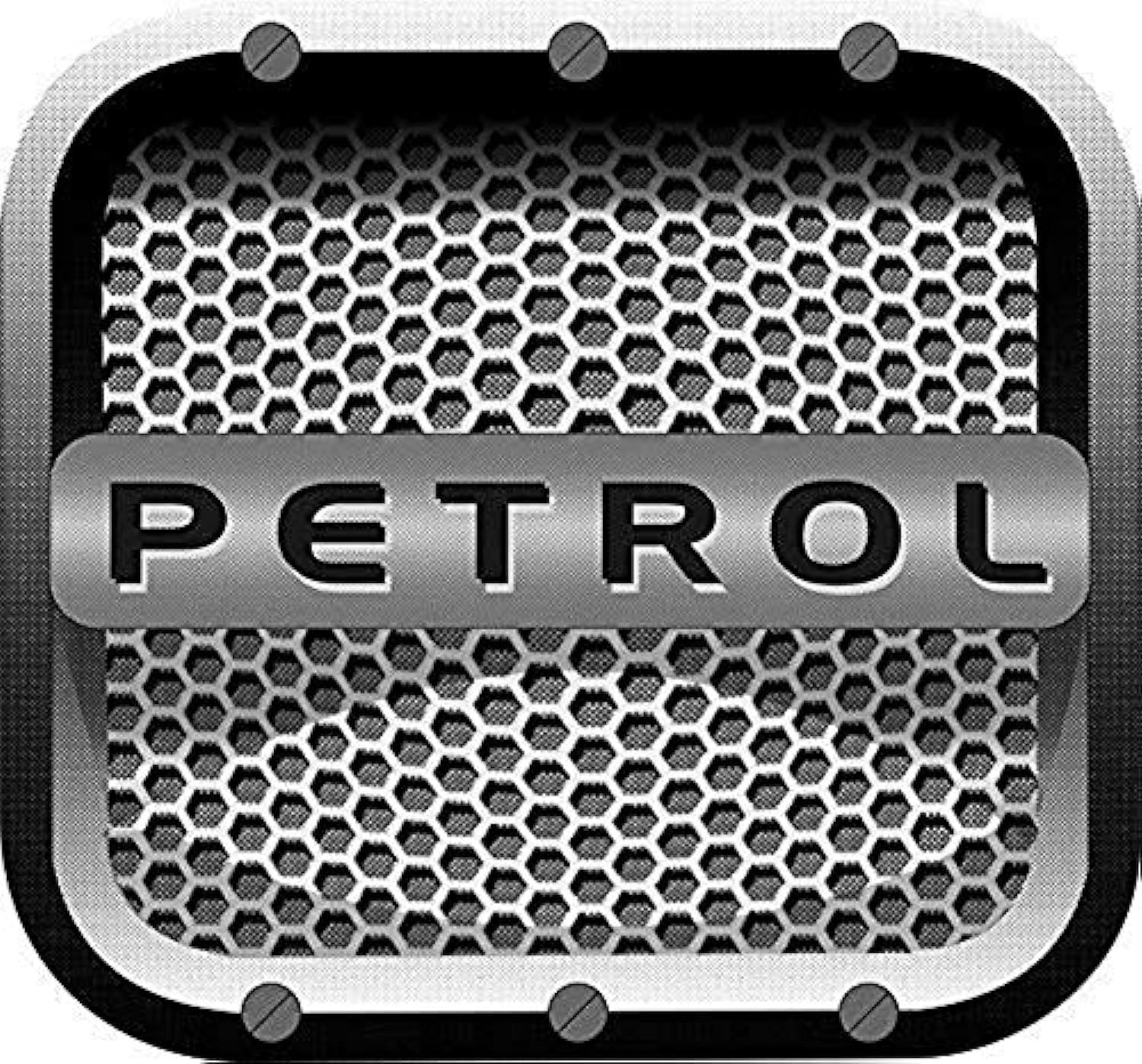 Quada Reflective Petrol Inside Car Decal/Sticker for Universal for All Car Models (Petrol Grey Square)