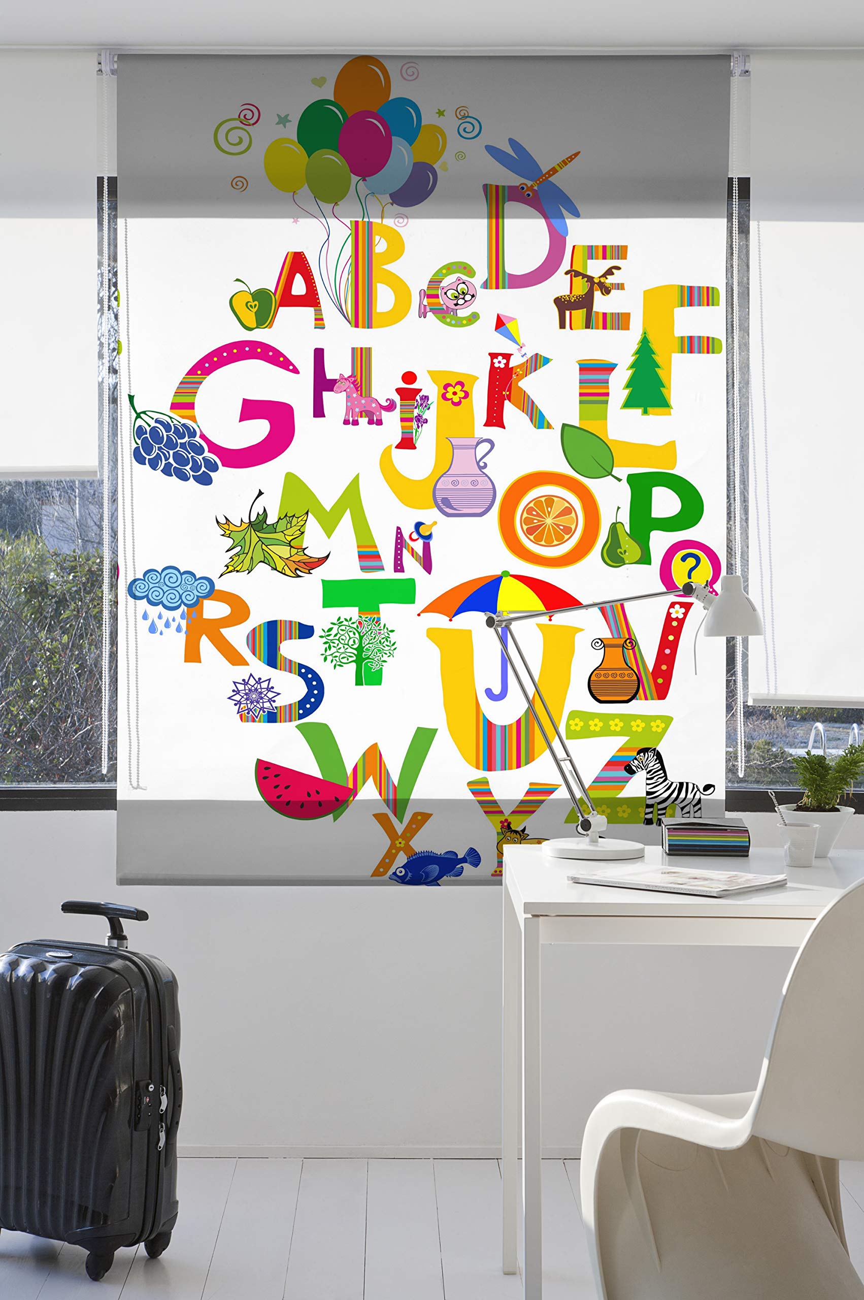 Estoralis | Infantiles | Estor Enrollable Diseño Moderno | Translúcido Estampado Digital | Modelo I-2037 | 150 x 255 cm (Ancho/Alto) Tamaño Tela 147 x 250 cm | Estores para Ventanas y Puertas