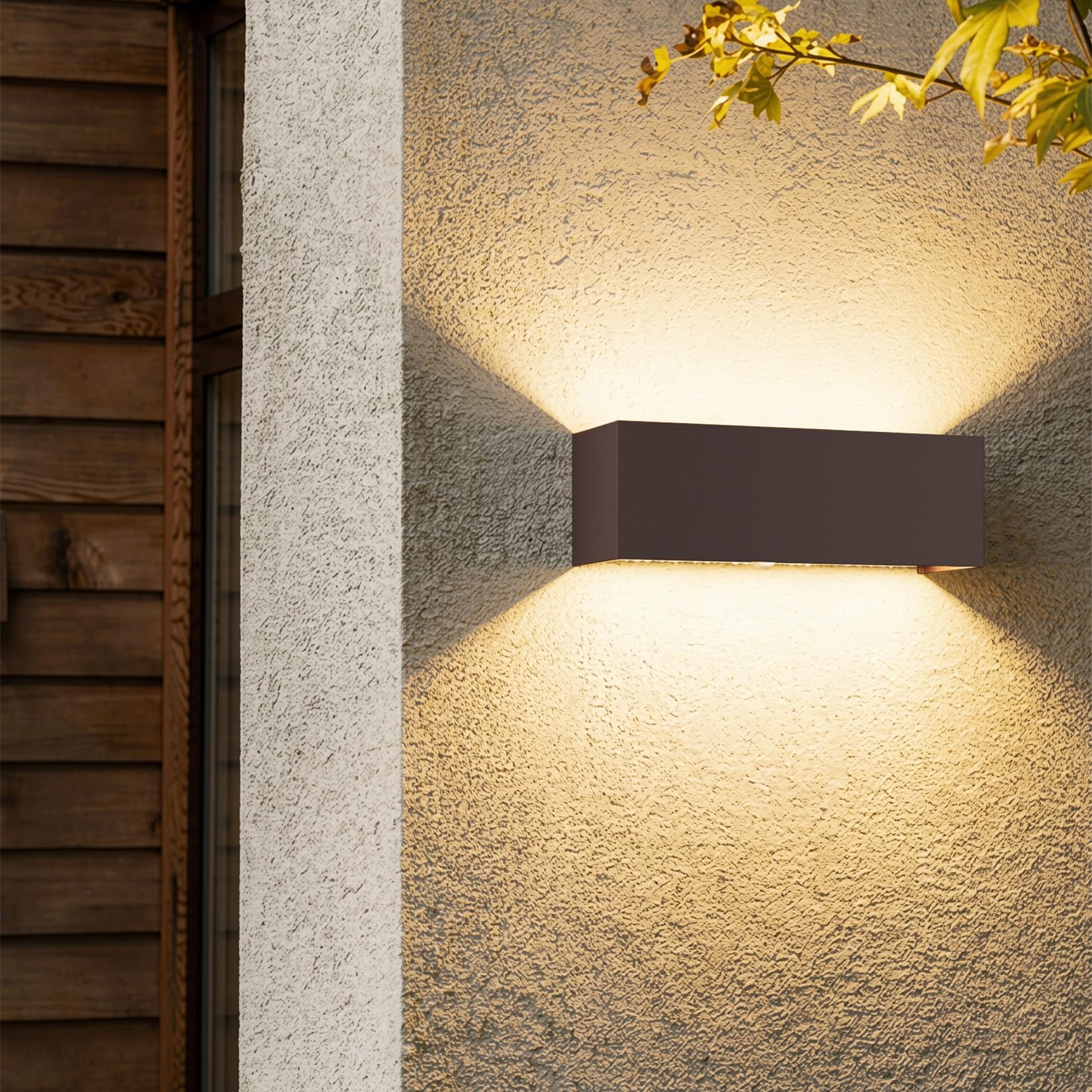 Klighten Applique da Esterno con Sensore di Movimento, con Lampadina Sostituibile G9 LED, 3000K Lampade da Parete Orientabile IP54 Impermeabile per Giardini Ingresso Terrazza (Bronze)