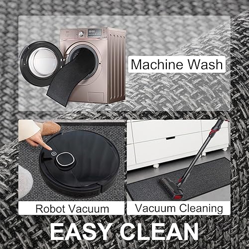 Miniatura 7 de Tapete de Cocina 1 PCS, Alfombras Acolchadas Antideslizantes para Piso de Cocina, Tapete Corredor Absorbente de Comodidad para Estar de Pie Lavable