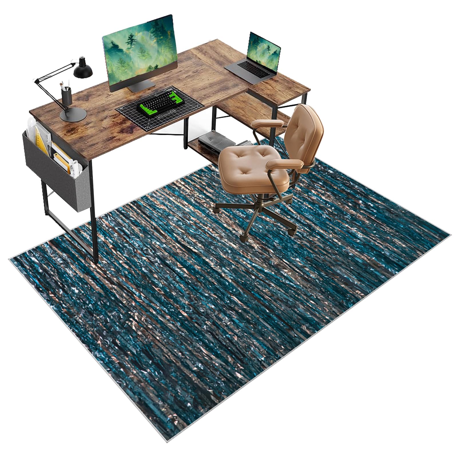 Tapis de chaise d'ordinateur de jeu sous le bureau de gaming 180x230