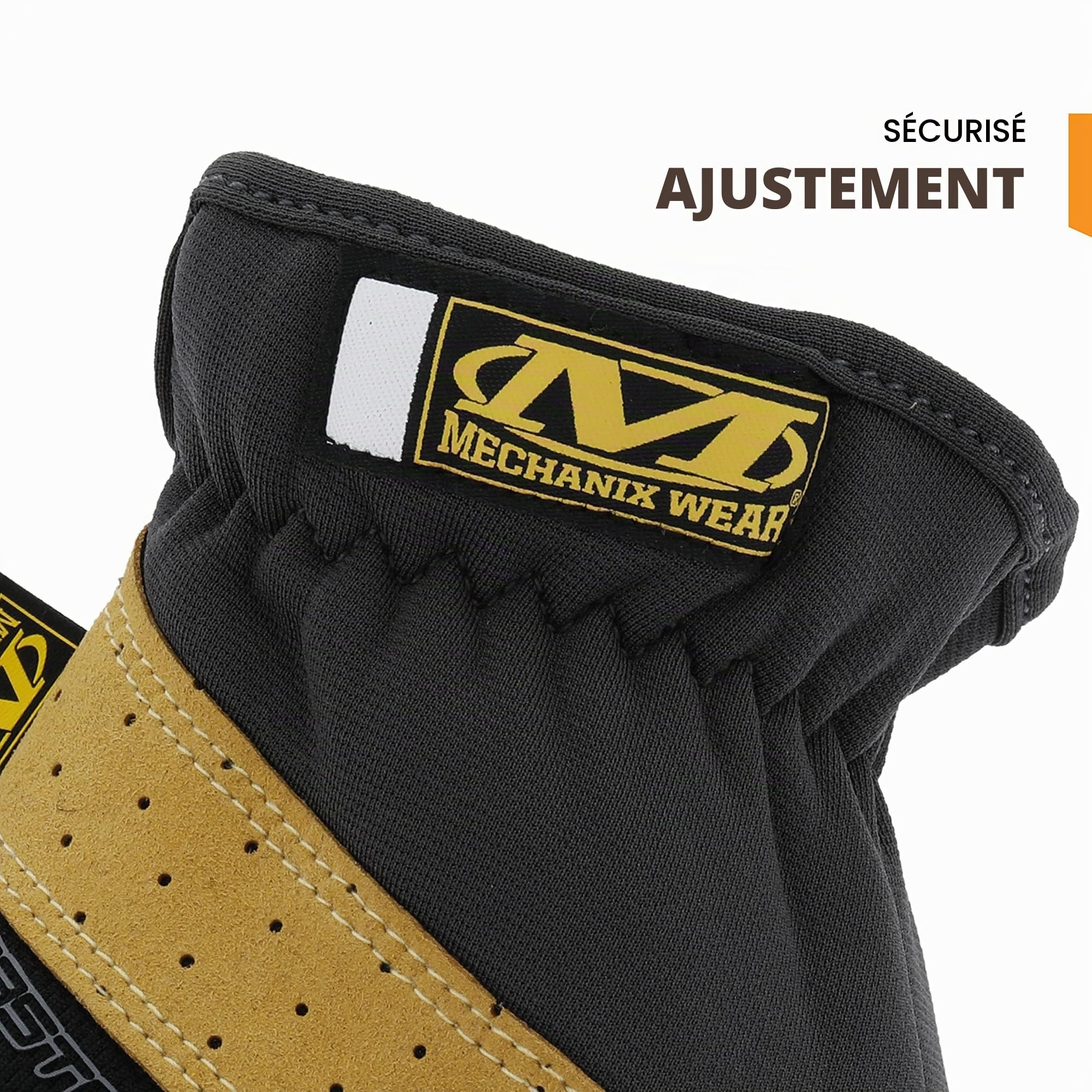 Mechanix Wear - Material4X FastFit Gants (Large, Noir/Marron)